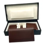 Dark Brown Luxury Leather Gift Set - Image 2