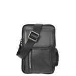 Mens Genuine Leather Wrist Bag Multi-Pockets Money Travel Organiser Pouch Dinan Black - Image 2