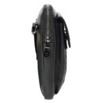 Mens Genuine Leather Wrist Bag Multi-Pockets Money Travel Organiser Pouch Dinan Black - Image 4