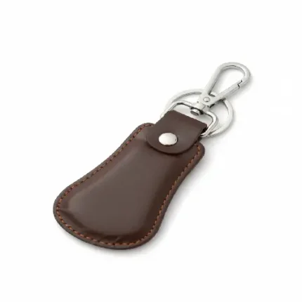 Curved Leather Key Chain